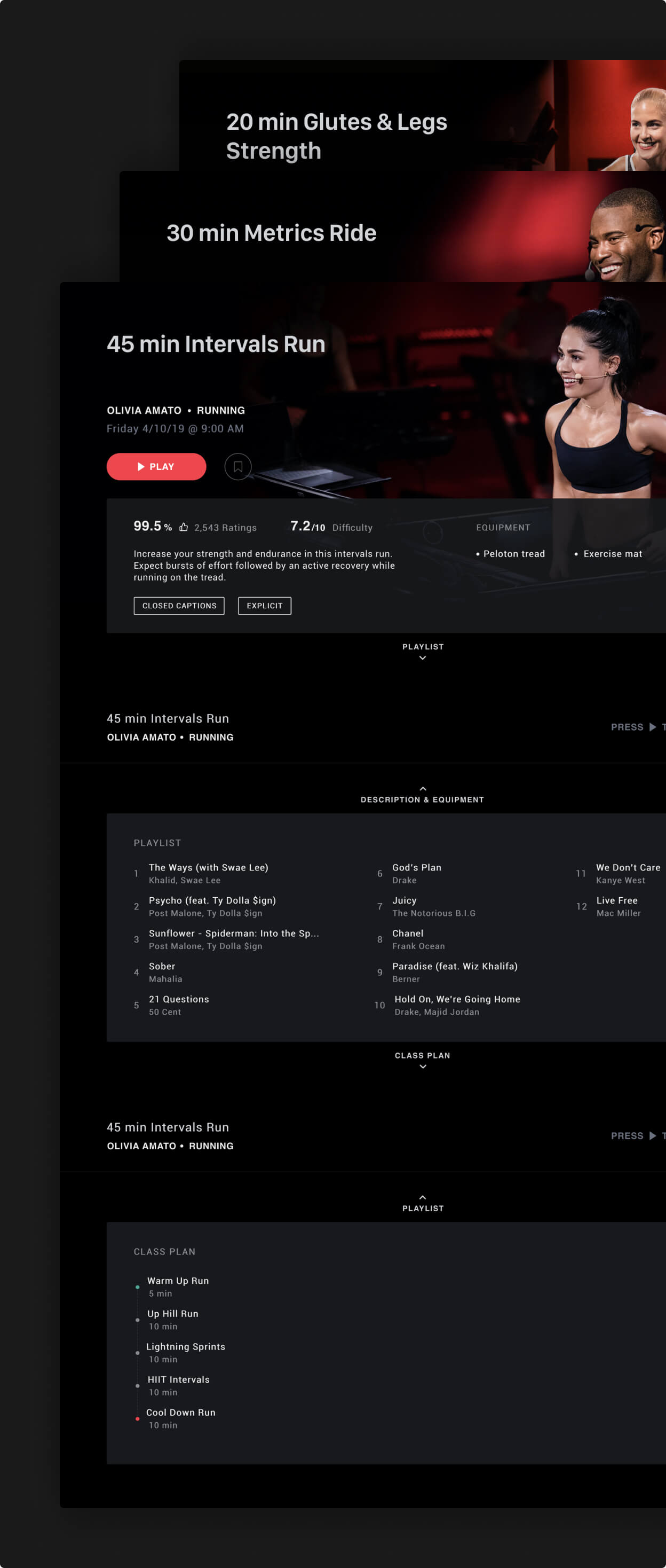 Peloton Class Details