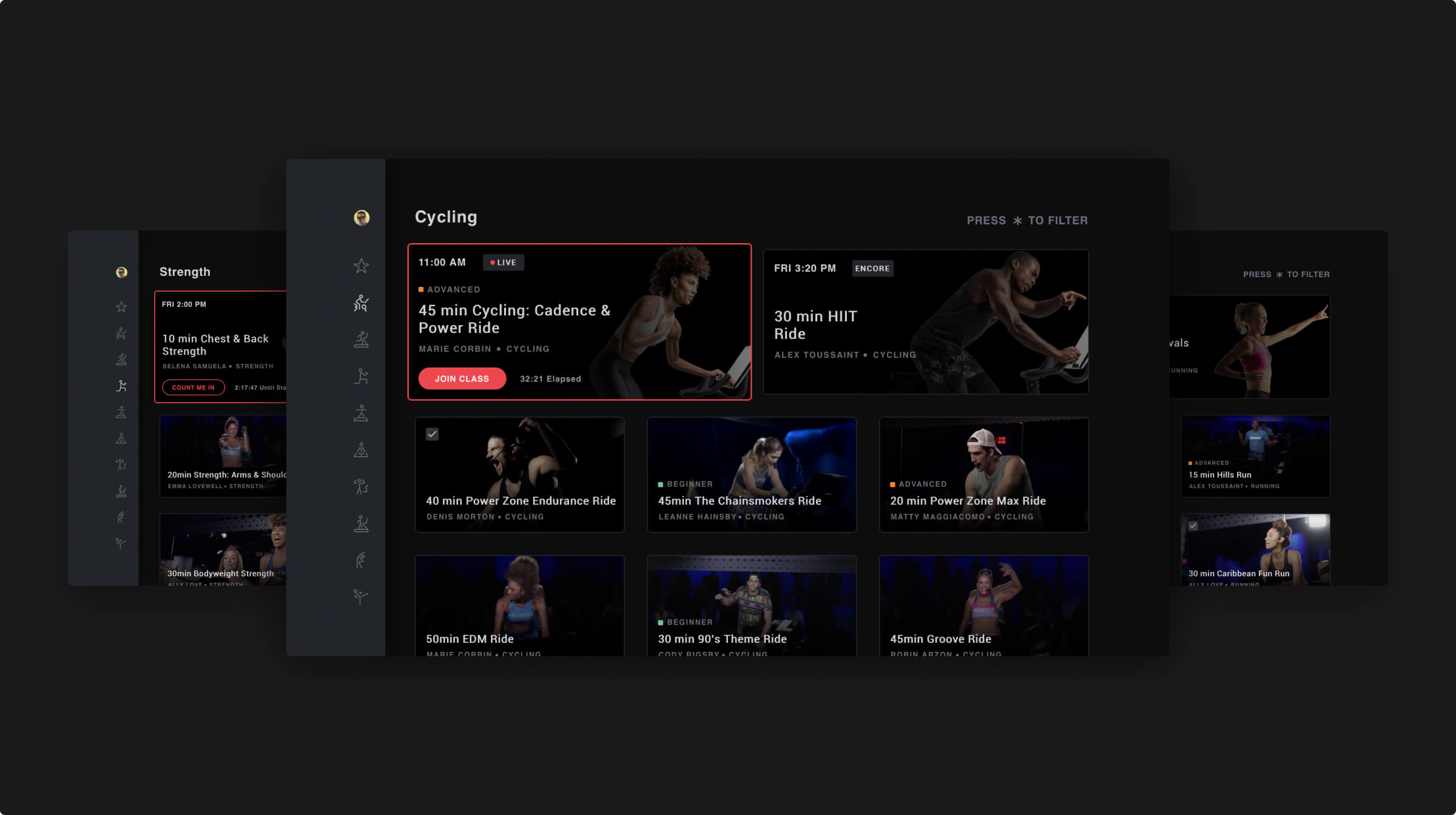 Peloton Workout Landers